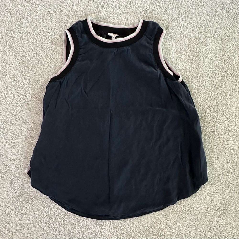 Cinq a Sept Navy Blue Blouse